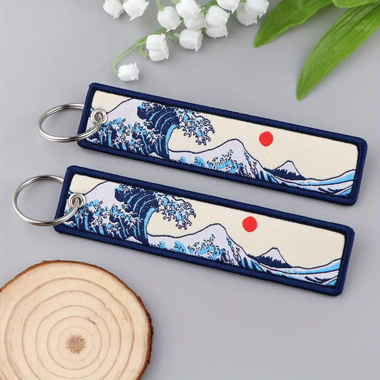 Japanese Wave Keychain