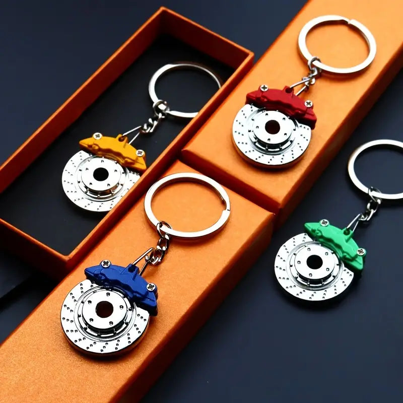 Rotating Brake Disc Keychain