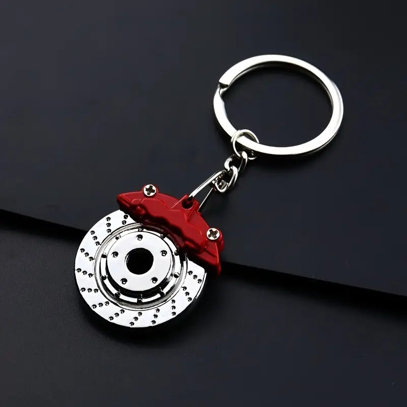 Rotating Brake Disc Keychain