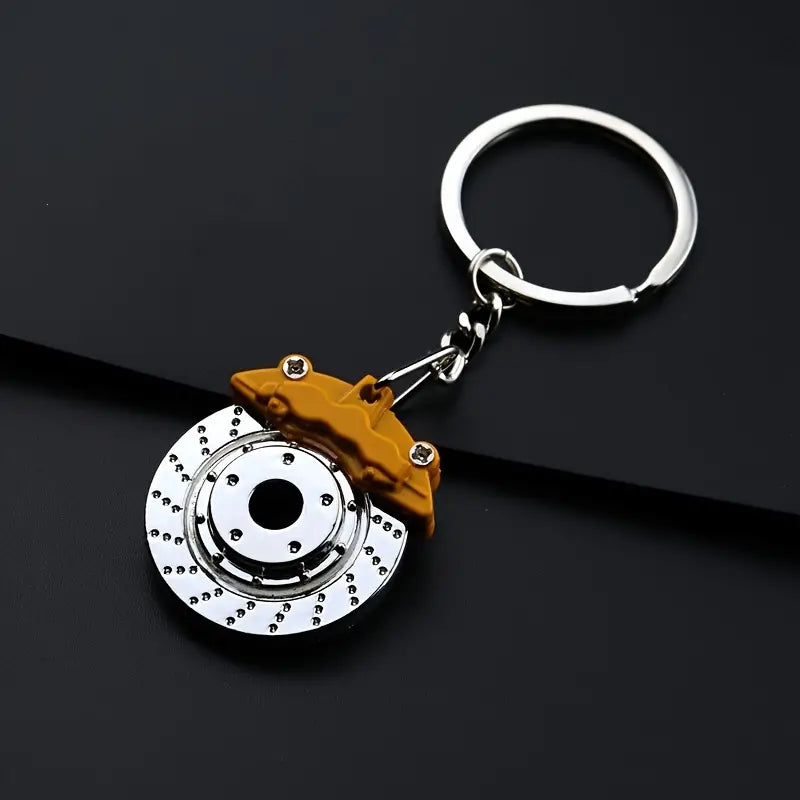 Rotating Brake Disc Keychain