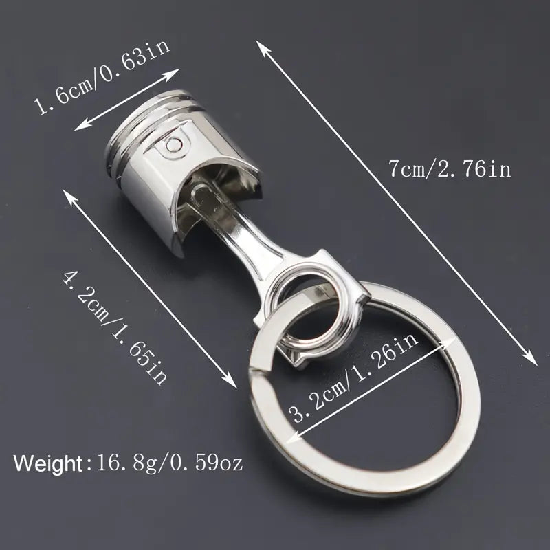 Car piston keychain