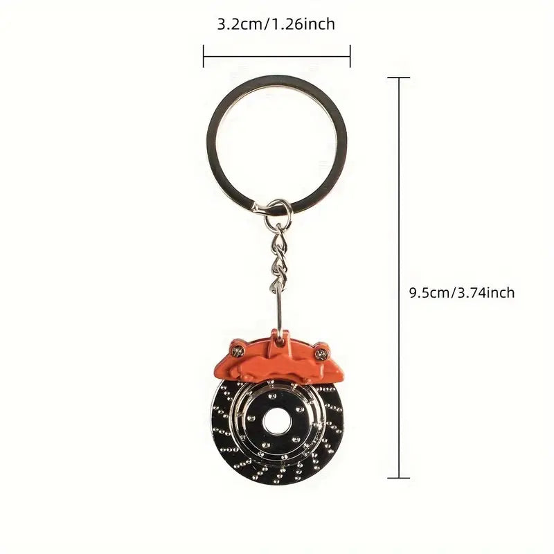 Rotating Brake Disc Keychain